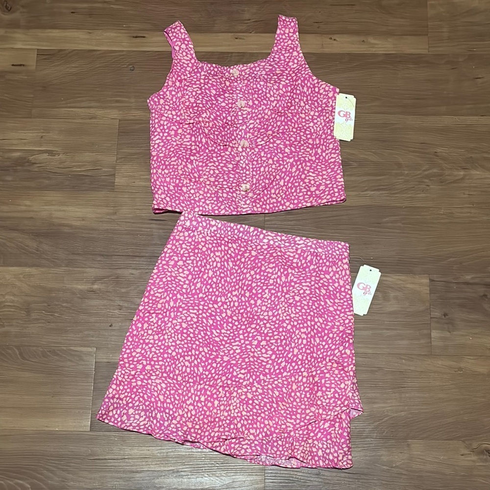 GB Girls Pink and White Cozy Matching Set